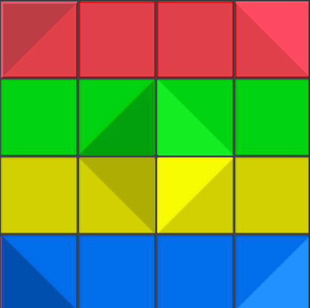 Voorbeeld van opgelost patroon voor Level 2